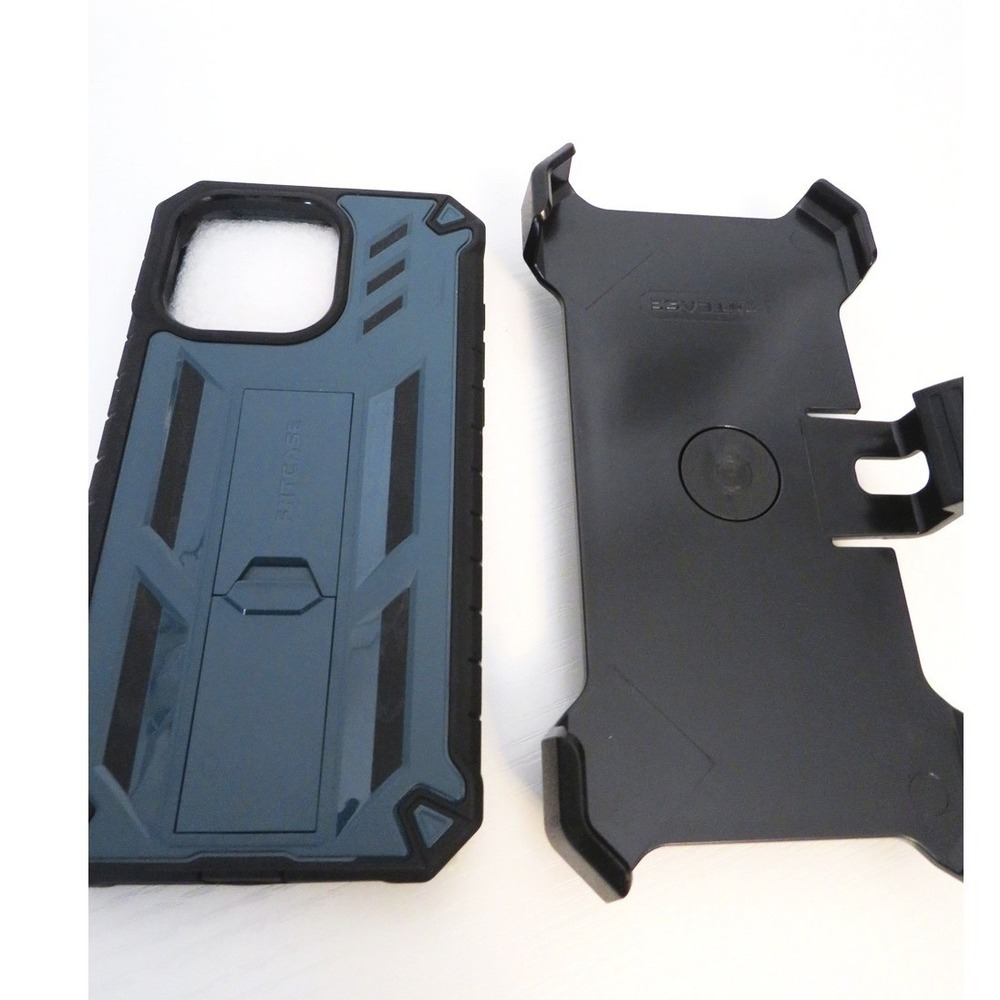 NWT FNTCASE iPhone 15-Pro-Max Case with Belt-Clip Blue Kickstand Military Grade - Picture 10 of 13